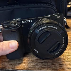 SONY ALPHA a6000 digital camera. Couple years old but never used.